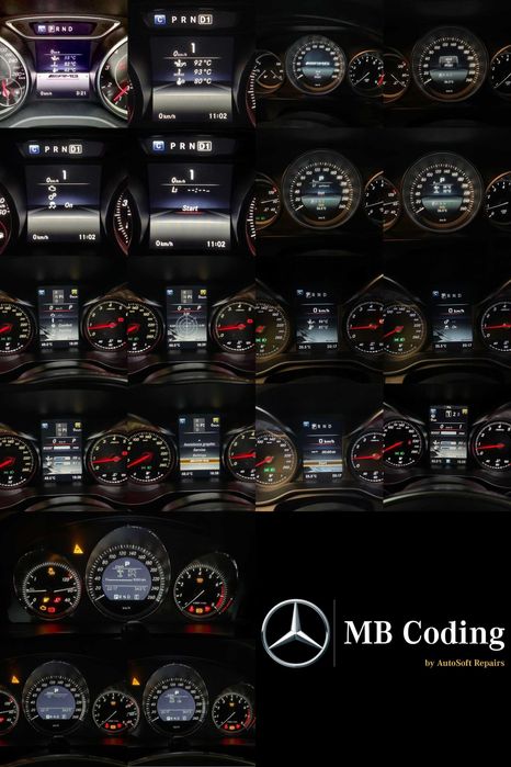 Meniu Tematica 43/53/63 AMG SuperSport Mercedes Codari menu carplay