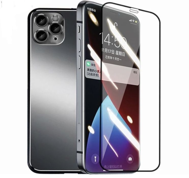 Iphone 12/13/14/15/16E/16/17/PRO/MAX Folie Sticla Curb Hybrid Glass 6D