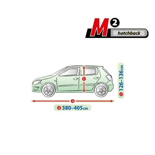 Prelata auto, husa exterioara Mobile Garage M Hatchback lungime 380-405 cm