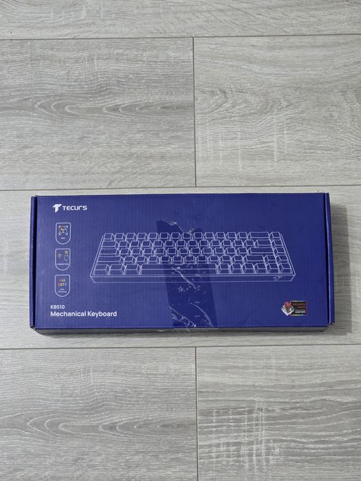 Tastatură mecanică gaming TECURS 65% – RGB, Wireless/Bluetooth/Cablu