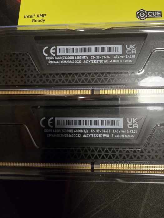 Рам памет Corsair Vengeance 64gb 2x32gb DDR5 6600 CL32