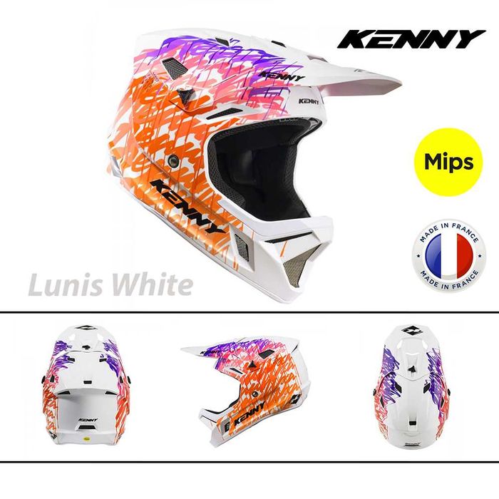 Кросова каска KENNY DECADE 2025, Full Face, Защита MIPS - ФРАНЦИЯ