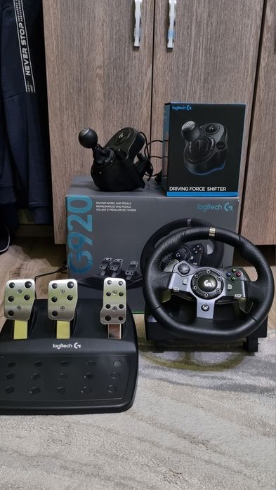 volan logitech G920 + shimbator logitech