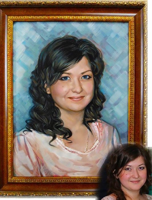 Portrete la comanda,caricaturi pictate manual(NU DIGITALE) ulei pinza