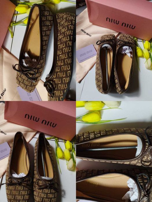 Макасины балетки Miu miu