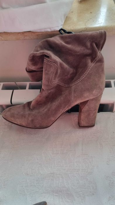 Cizme dama Casadei,suede bej ,ms.40