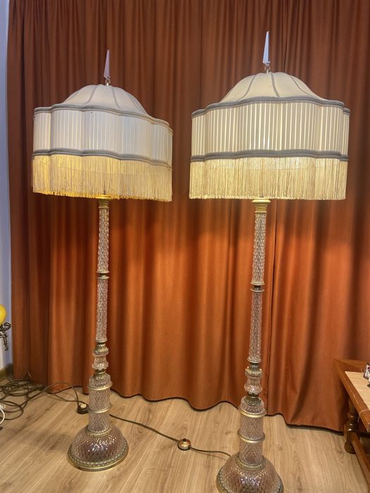 Lampadar din cristal si bronz -180 cm / pret bucata