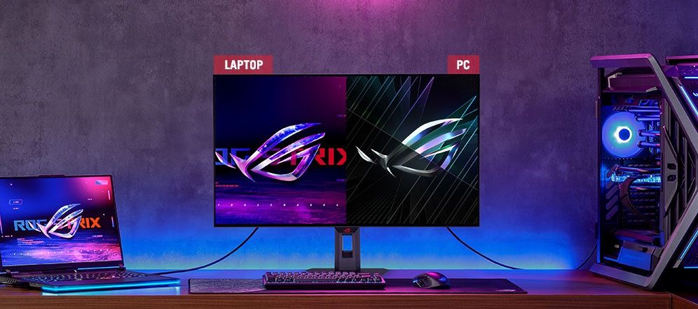 Продавам геймърски монитор ASUS ROG Strix OLED 4K XG32UCWMG 32 инча