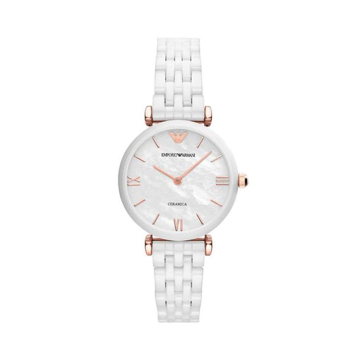 Дамски часовник Emporio Armani Ceramica Gianni T-Bar AR1486