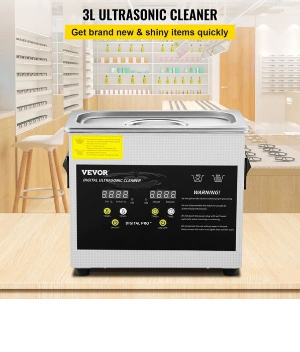 VEVOR 3L Curățător cu ultrasunete modernizat cu ultrasunete