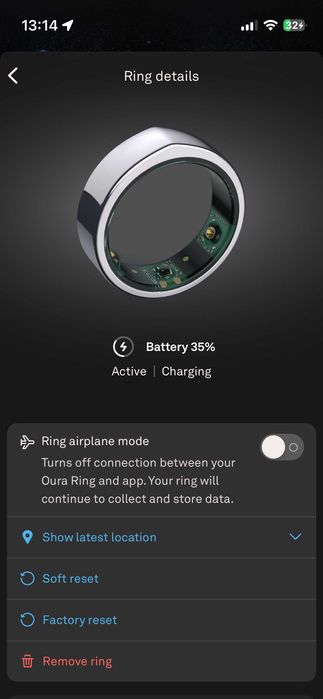 Oura Ring Gen 2, silver US9