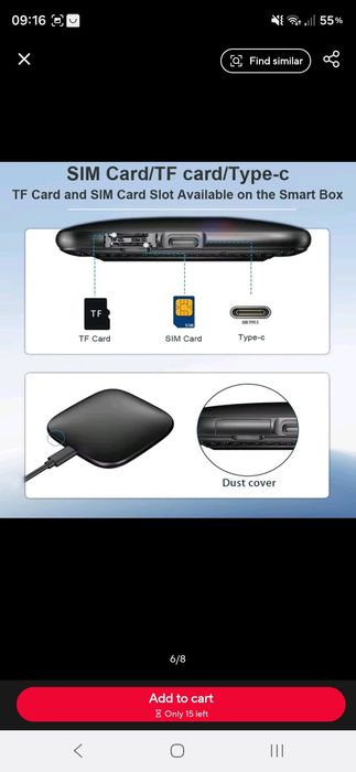 Cutie auto AI box android 14 wireless android auto și carplay cutie smart TV compatibilă cu youtube netflix accesorii auto sisteme inteligente