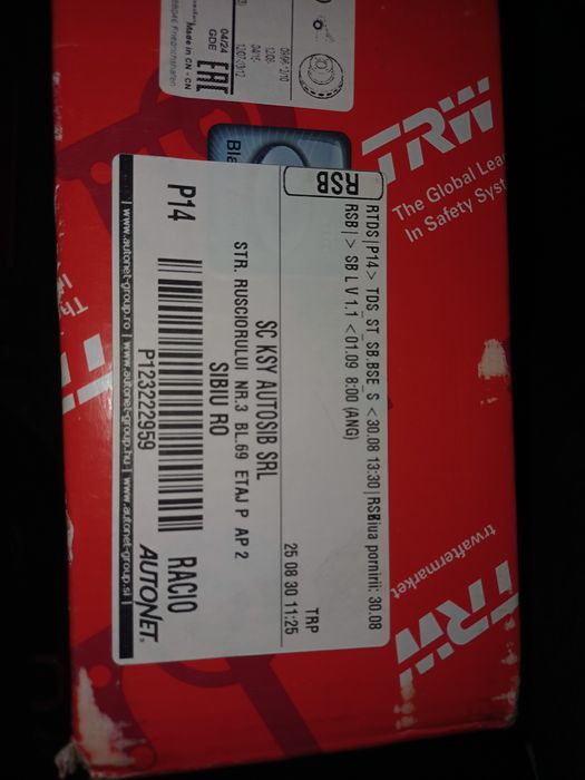 Discuri de frana TRW SKODA FABIA, Octavia, Rapid, Polo CROSS, seat