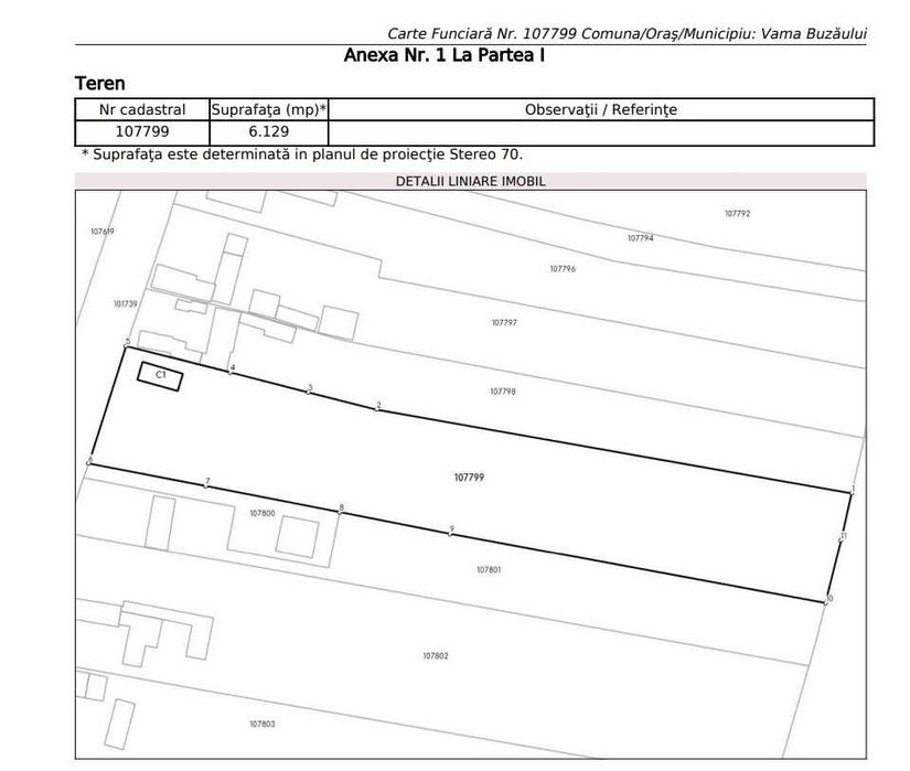 Teren Intravilan Vama Buzaului 6129 mp