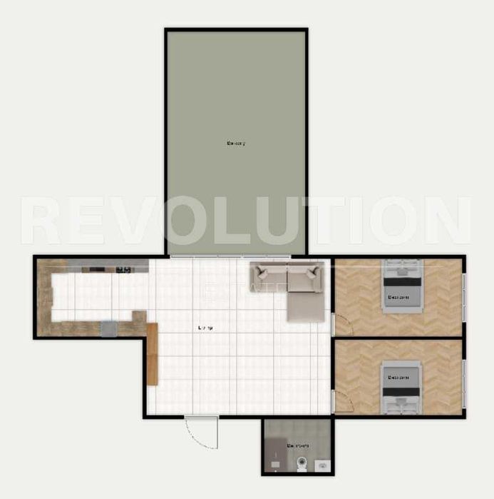 Тристаен апартамент в ж.к. Дружба 2