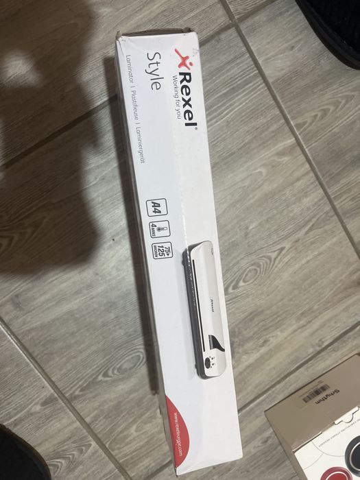 Laminator, Rexel, A3, 125 microni, Alb/Negru