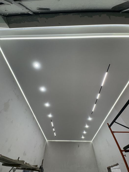 натяжные потолки под ключ