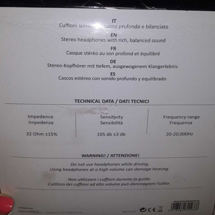 Стерео слушалки Music Sound