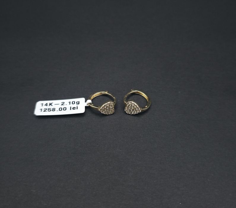 Bijuteria Royal cercei din aur 14k 2.10 gr
