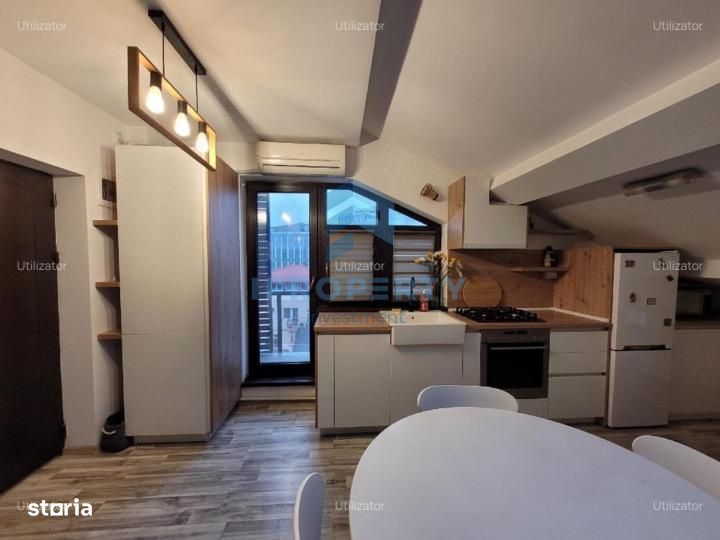 Apartament 2 camere 1 Mai complet utilat si mobilat cu centrala propri
