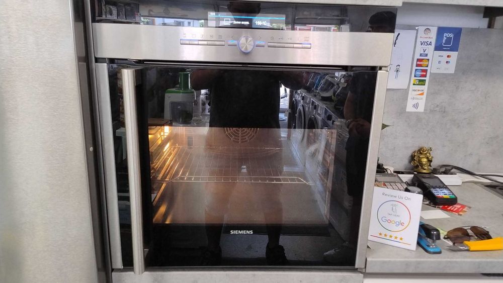 А+ Фурна за вграждане Siemens-Сименс 71 л 3D Hot Air Пиролитично самопочистване