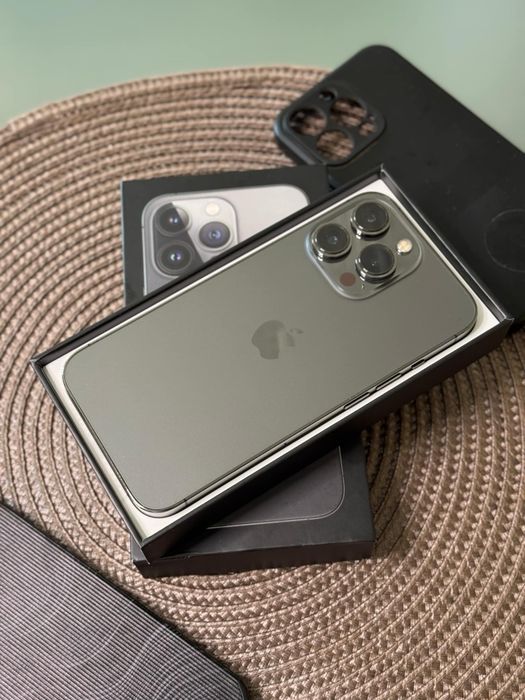 iPhone 13 pro Graphite 256 GB 89% impecabil la cutie + 2 huse