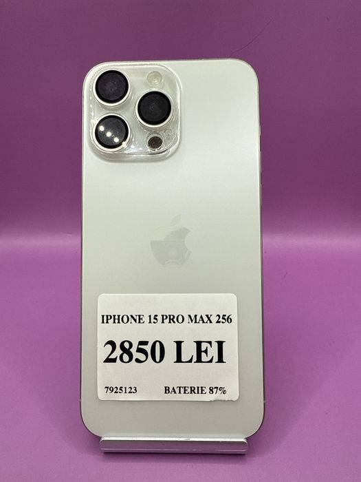Iphone 15 pro max 256 •Matei Amanet Crangasi •7925