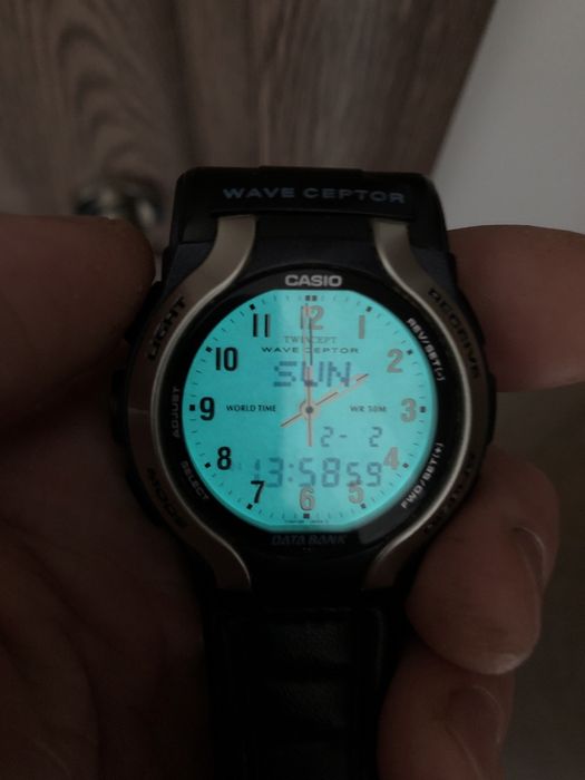 Ceas CASIO Wave Ceptor DATA BANK WVA-200 TWINCEPT Quartz