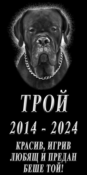 Мраморни плочи, плотове и паметници и за домашни любимци