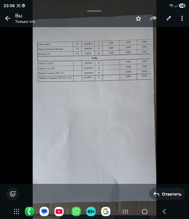 Рыба, балык. Филе форели