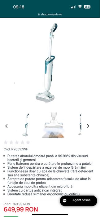 Vand mop cu abur Rowenta