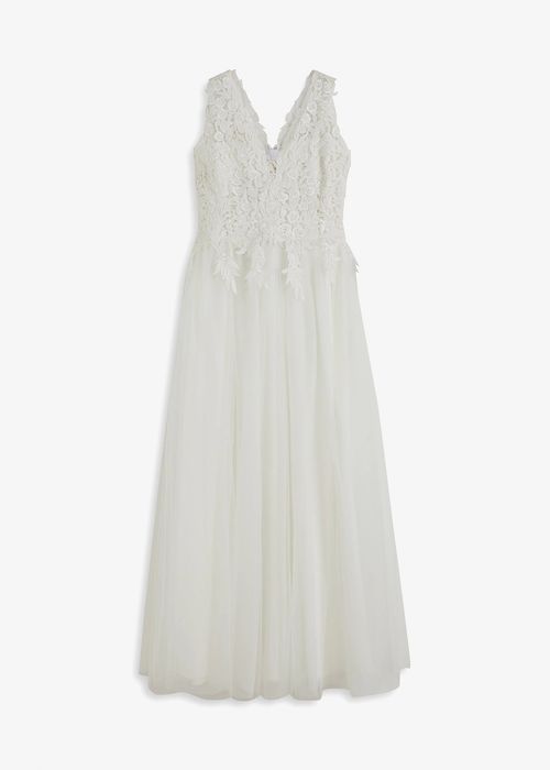 Rochie de mireasa tull si dantela masura 44