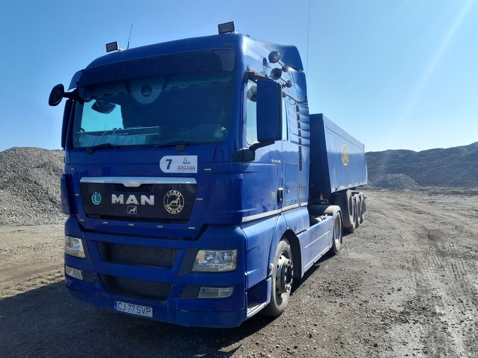 De vânzare două ansambluri, cap tractor MAN  cu semiremorca basculabil