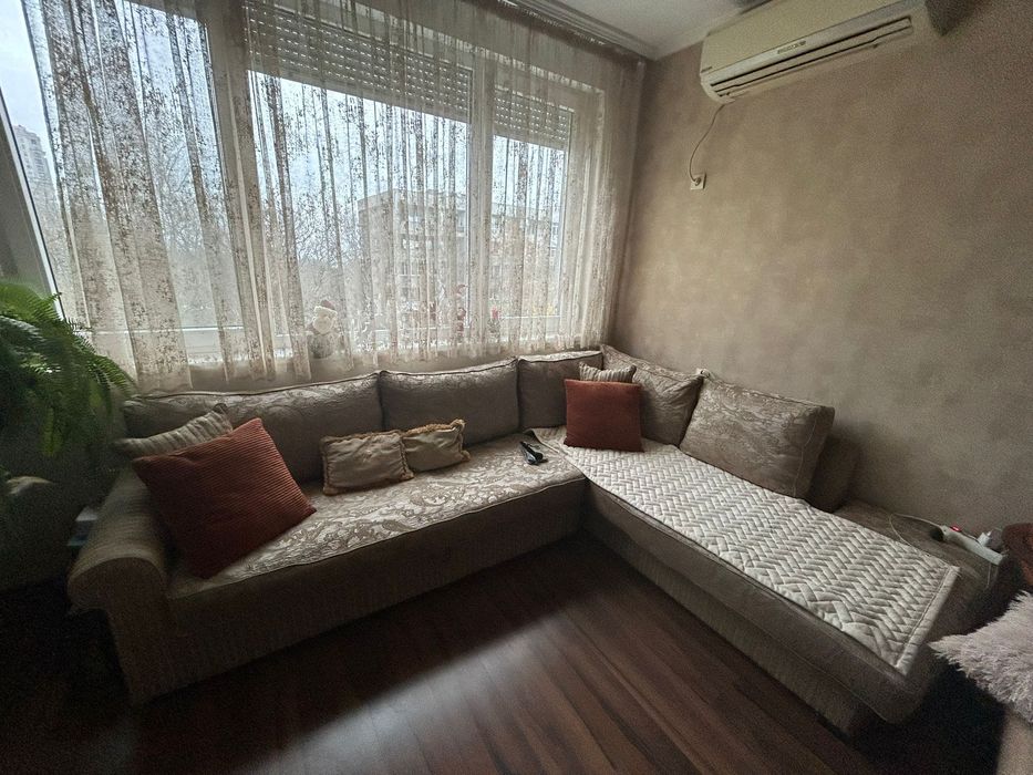 Ъглов диван с ракли без функция сън