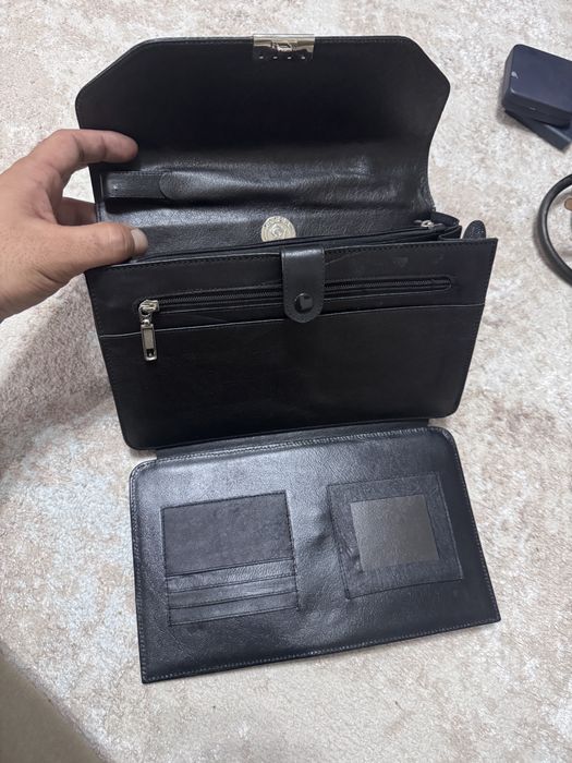 Барсетка из кожи ската