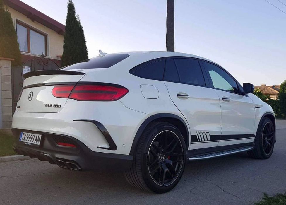 Карбон добавки към задна броня за GLE Coupe AMG C292