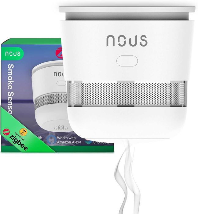 NOUS E8 ZigBee Smart Smoke Detector,  Photoelectric Sensor