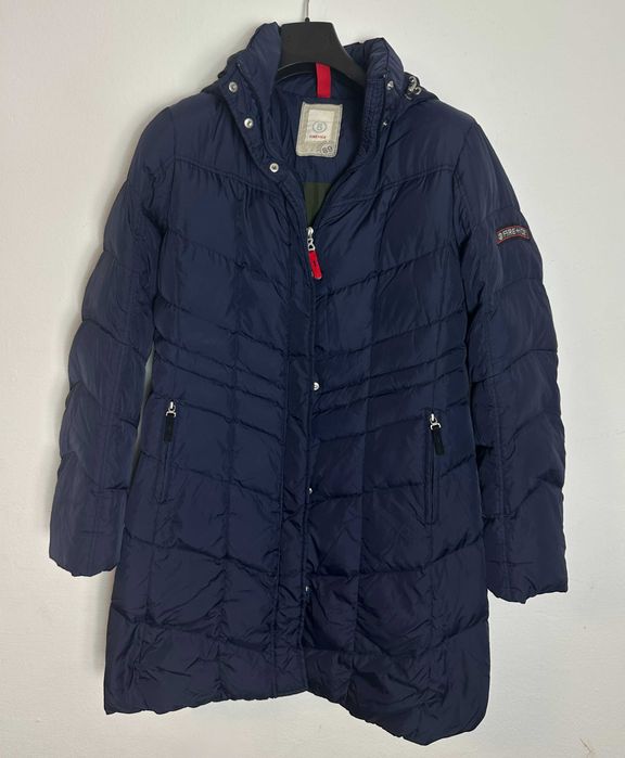 Palton damă Bogner Fire+Ice M/L puf și pene geacă iarnă bleumarin
