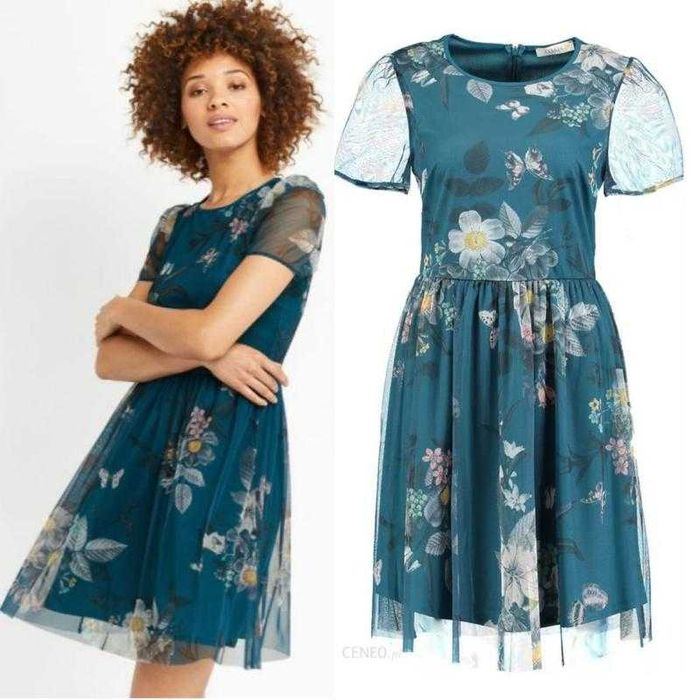 Дамска тюркоазена рокля OASIS