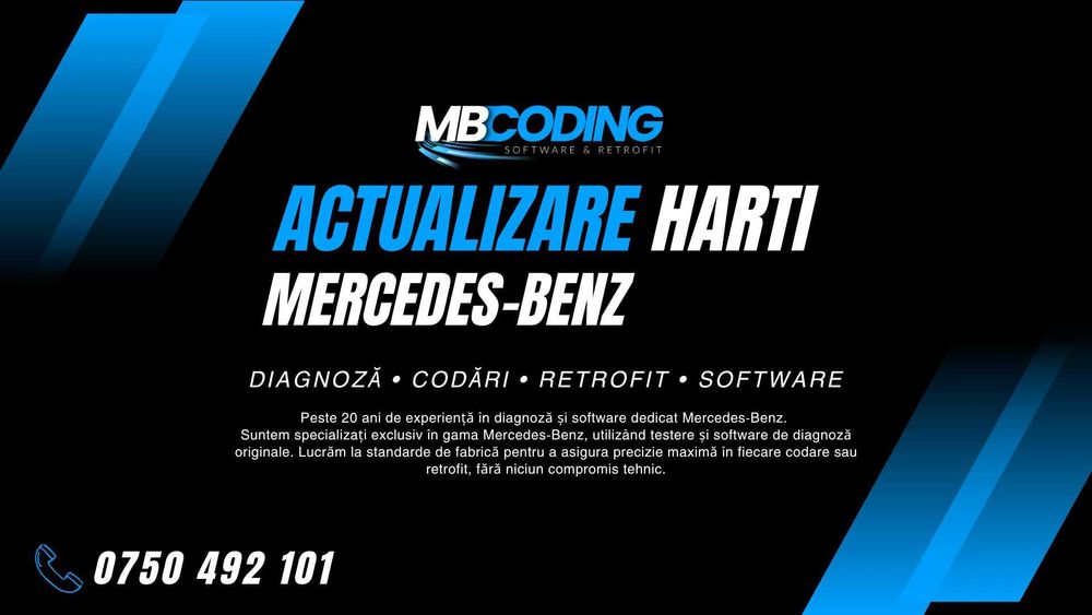 Update Harti Mercedes NTG 4/5/6/7 MBUX A B C E S CLA CLS GLE GLS G GLC