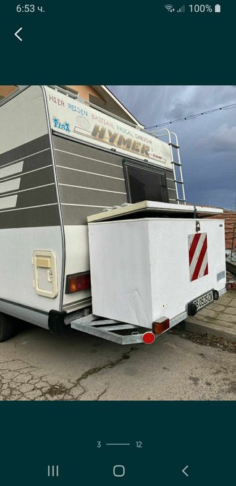 Платформа рампа за кемпер фият Дукато със фризер за багаж