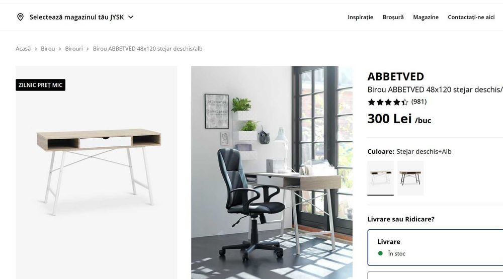 Birou cochet Jisk in stare buna