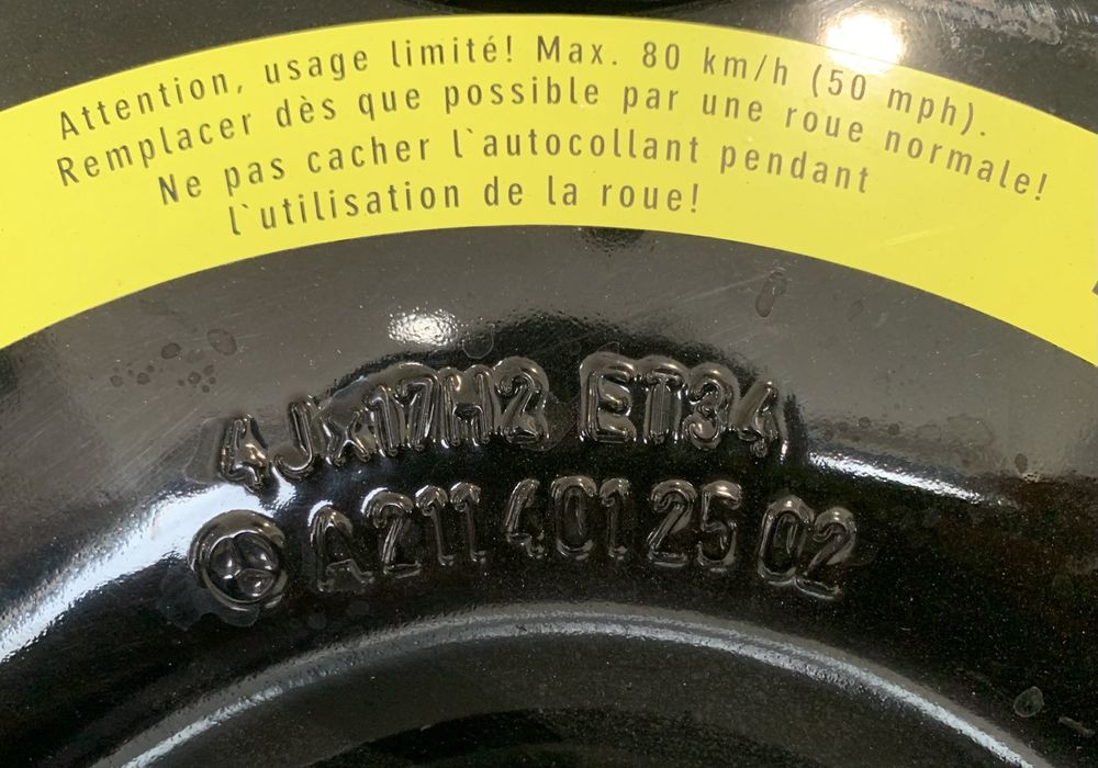 Резервна гума за Mercedes E- class 17цола