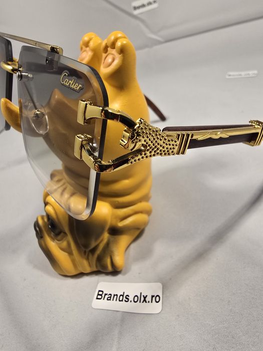 Ochelari de soare Cartier Leopard Green, made in Italy