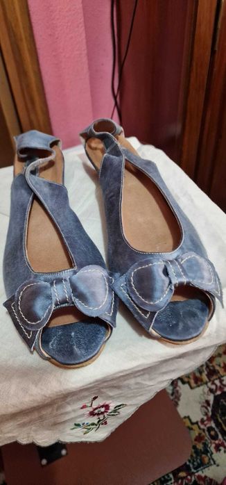 Sandale damă culoare albastră