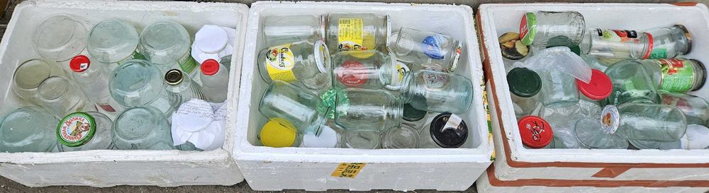 Банки стеклянные разного объема