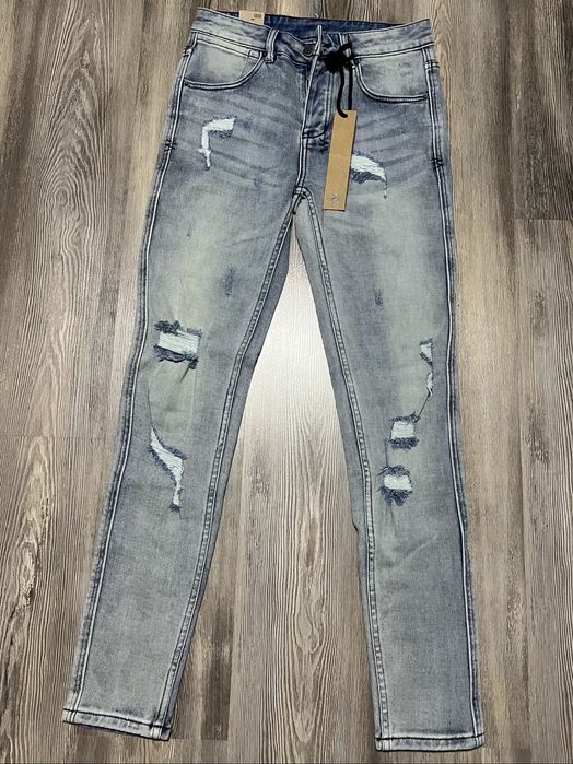 Blugi Ksubi Albastru si Negru Waxed marime 28-29