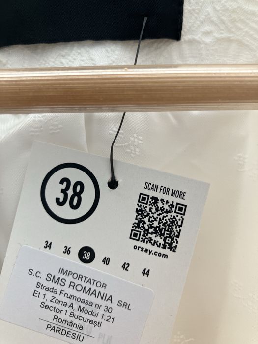 Pardesiu Orsay cu imprimeu 38