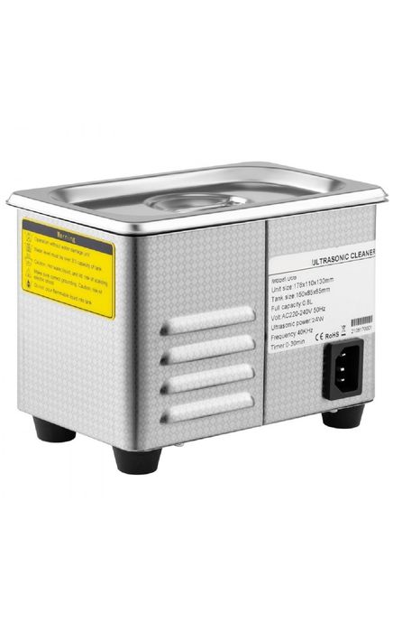 Baie cu ultrasunete / Aparat curățare cu ultrasunete 0.8L - Nou / Inox Digital