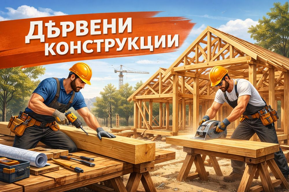 Дървени конструкци, Ремонт на покриви, навеси, Хидроизолации